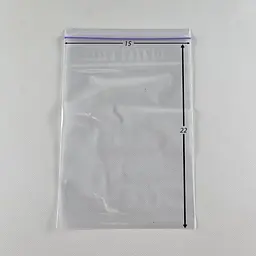 Пакети Zip-Lock прозорі 15x22 см, 100 шт, 50 мкм, поліетиленові пакети із застібкою - мініатюра 2