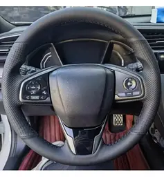 Чохол Обплетення Керма для Honda CR-V/Civic 2016-2019 Шкіра (Модельна Викрійка) №23