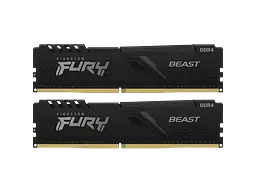 Оперативна пам'ять Kingston Fury 32GB (2x16GB) DDR4 3200MHz Beast Black (KF432C16BB1K2/32WP) - мініатюра 2