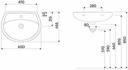 Раковина Kolo Idol 60x45 M1116000U - мініатюра 2