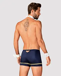 Еротичний костюм пілота Obsessive Pilotman set 2XL/3XL, боксери, манжети, комір з краваткою, окуляри - мініатюра 2