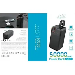 Акумулятор зовнішній Profit wq25 50000mAh 22.5W + PD 20W LED - мініатюра 2