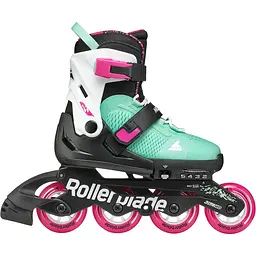 Ролики дитячі Rollerblade Microblade XT 36,5-40 Чорний-Блакитний - мініатюра 2