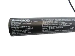 Акумулятор для ноутбука Lenovo IdeaPad 100-15IBY L14C3A01, 2200 mAh (24Wh), 3cell, 10.8V, Li-ion, чорний - мініатюра 2
