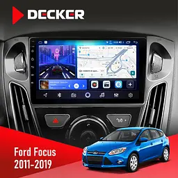 Штатна магнітола Ford Focus 2011-2019 2 Decker D9-006 4x64, 4G Decker (НФ-00006739)