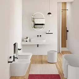 Умивальник Rea Iris 71 white matt накладний REA-U4305, Білий матовий - мініатюра 7