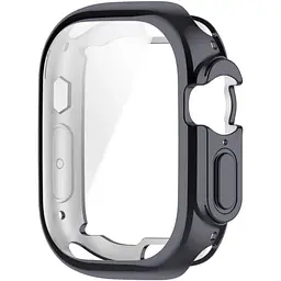 Чохол-накладка DK для Apple Watch Ultra 49mm (Series 1 / 2) Silicone Face Case (gun metal) - мініатюра 2