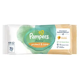Дитячі вологі серветки Pampers Harmonie Calendula 44 шт. - мініатюра 2