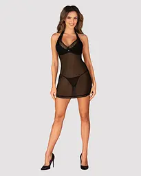Комплект Obsessive Medilla chemise (Чорний, M/L) Obsessive 100440 96933 - мініатюра 4