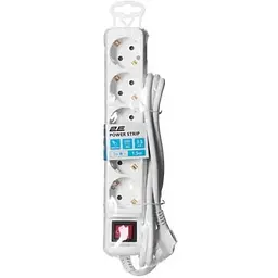 Фільтр живлення 2Е 5хSchuko, 1.5 м, білий (2E-U05ESM1.5)