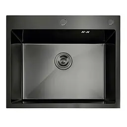 Кухонна мийка з нержавіючої сталі Mixxus MH5843 Decor Nano-Black MI7042, Графит