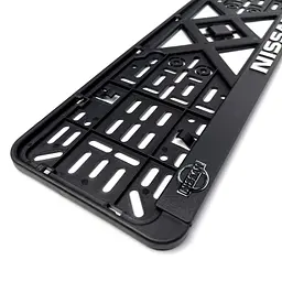 Рамка номера Nissan 3D напис хромований / Поліпропілен гнучкий морозостійкий - мініатюра 3