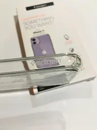 Оригінальний протиударний чохол для iPhone 11 Spigen Ultra Hybrid Crystal Clear 076CS27185 прозорий - мініатюра 8
