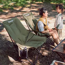Стілець складаний Naturehike CNK2450JJ020, оливковий зелений - мініатюра 2