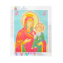 Картина алмазна живопис Supretto Ікона Іверська Богородиця 25х30 (75690001) - мініатюра 2
