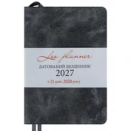 Щоденник діловий Leo Planner 2027 Case інтегральний А5 368 сторінок сірий (252746) - мініатюра 2