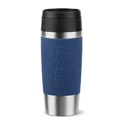 Термокружка Tefal Travel Mug Classic, 360мл, нержавіюча сталь, синій (N2020310)