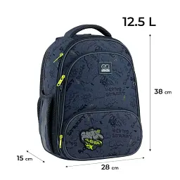 Рюкзак каркасний "GoPack" Education Super Skater 2від.,3карм. №GO25-597M-4 - мініатюра 2