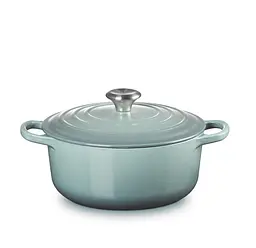 Каструля із кришкою Le Creuset Signature Cast Iron Round Casserole 21177207174430 20 см 2.4 л морська сіль