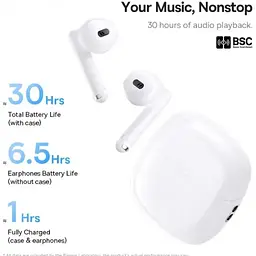 Бездротові навушники Baseus Bowie WX5 True Wireless Earphones A00051000213-00 White - мініатюра 5