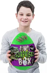 Яйце динозавра із сюрпризом зелена креативна творчість "Dino Surprise Box" рус