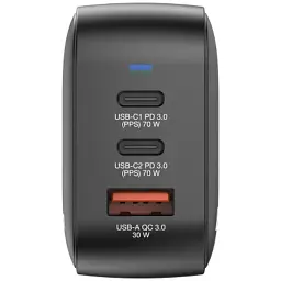Зарядний пристрій Verbatim MiniGaN 70 W 3 ports (2xUSB-C/1xUSB-A) (32229) - мініатюра 3