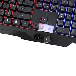 Клавіатура гравця XTRIKE ME KB-306 UA 114 кл. райдужна LED підсвітка, USB, чорна - мініатюра 8