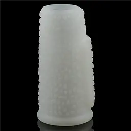Вібронасадка Vibrating Drip Knights Ring White - мініатюра 5