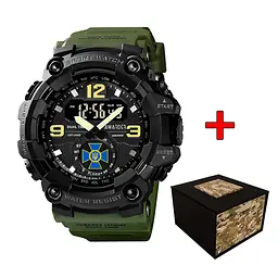 Наручний годинник чоловічий 004 СБУ Army Green-Black Awarder acs0032004