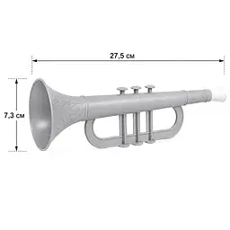 Дитяча музична іграшка Сопілка №2 319BMS(Blue) розмір 27,5х7,3 см - мініатюра 2