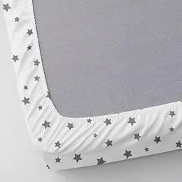 Набір простирадл на резинці Cosas Dots & Star 60х120х12 см (SetSheet_DropBeige_StarGrey_120x60) - мініатюра 8