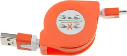 Кабель TOTO TKX-66 Flat USB cable microUSB 1m Orange