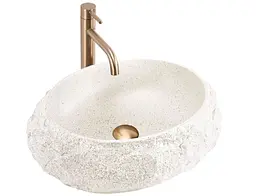 Умивальник Rea Mika накладний 50x38 см beige matt REA-U4332