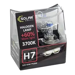 Галогенова лампа Solar H7 12V 55W PX26d Starlight +60%, SET(1237S2)