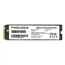 Накопичувач SSD ProLogix m.2 NVMe 256GB S380 TLC 240 250 (PRO256GS380)