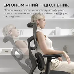 Ігрове крісло Sihoo DORO S100 Mesh Black (S100-M301) - мініатюра 9