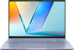 ASUS Ноутбук Vivobook S 16 S5606CA-RI142W 16" 3K OLED, Intel Ultra 7 255H, 32GB, F1TB, UMA, Win11, Синій