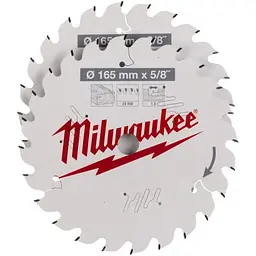 Набір дисків пиляльних MILWAUKEE, діаметр 165х5/8?х 24зуб. (2шт 4932471311)