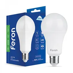 Лампа світлодіодна Feron LB-918 A65 230V 18 Вт 6500K E27 (1872)