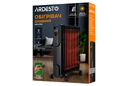 Масляний радіатор Ardesto 2,5 кВт, площа обігріву 25 кв.м., чорний, підлоговий, 11 секцій (OFH-E11X2) - мініатюра 14