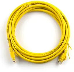 Патч-корд 30м, RJ-45, Cat.5e, CU, мідь, жовтий Ritar (PCR-CU/30Yw / 09981)