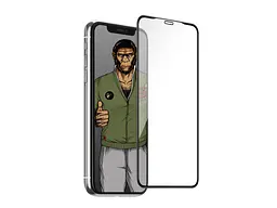 Скло Blueo Full 3D Stealth Series for iPhone 11 Pro Max/XS Max Front Black - мініатюра 5