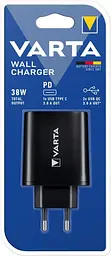 Зарядний пристрій Varta Wall Charger 38W Black (57958101401) - мініатюра 2