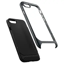 Чохол протиударний Spigen Neo Hybrid Herringbone ACS00952 для iPhone 7/8/SE 2020/2022 Metal Slate - мініатюра 5