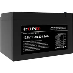 Акумулятор Cyclen 12.8V 18AH LiFePo4 - мініатюра 5