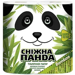 Туалетний папір СНІЖНА ПАНДА 4шт Бамбук