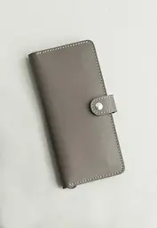 Шкіряне жіноче портмоне 7.0 темно-бежеву - мініатюра 2