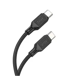 PD Кабель HOCO X90 Cool silicone charging data cable PD-to-Type-C 3A/PD60W/1m. чорний