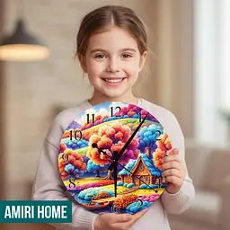 Настенные часы AMIRI HOME Природа 28 см бесшумная без стекла VG1012 - миниатюра 5