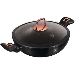 Вок із кришкою 30 см Berlinger Haus Black Rose Collection (BH-7112)